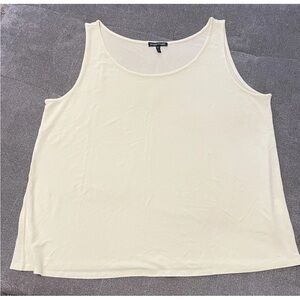 Set of 2 Pale Pink & Yellow Silk Tanks Elieen Fisher Size XL